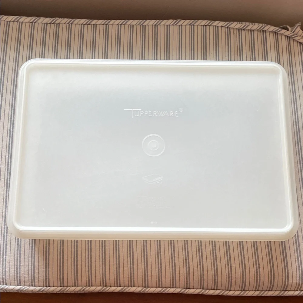 VTG Tupperware Cold Cut Keeper #290 Rectangular 13x9” w/Lid #291 White